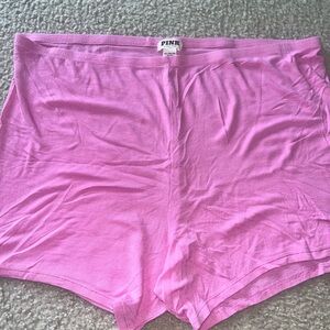 PINK Victoria's Secret Ribbed Shorts in Light Pink Sz XXL